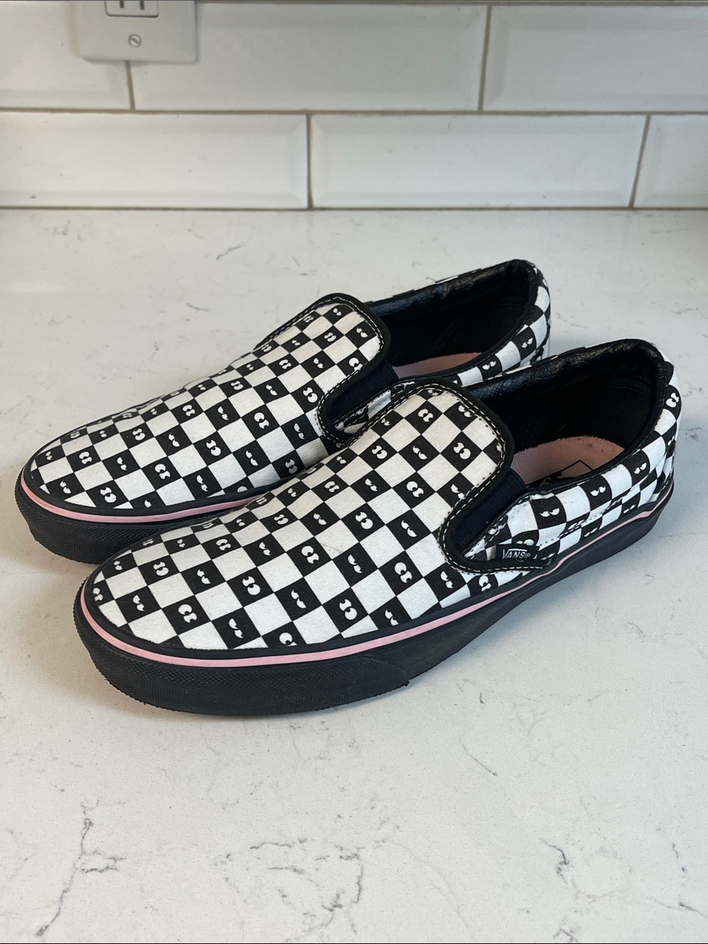Vans Classic Slip-On Lazy Oaf Checkerboard (Women's) Size 9.5